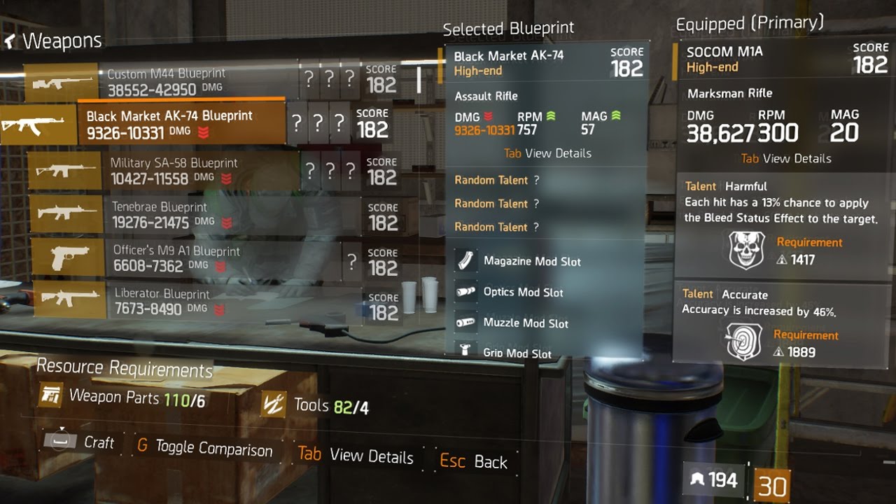 THE DIVISION - NEW WEAPON TALENTS IN 1.4 UPDATE THAT RECEIVED A NERF! (THE DIVISION 1.4 UPDATE)