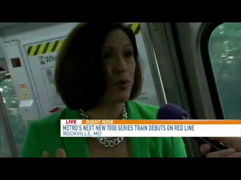 New 7000 series Metro rail car debuts on Red Line