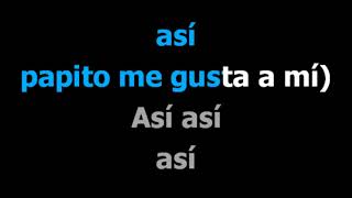 Apretaito  - Azul Azul  - Karaoke -  Letra