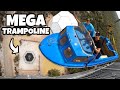 Boat Vs. World's Strongest Trampoline from 45m