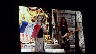 Hommage à Guillaume par Iron Maiden au Download Festival Paris 2016