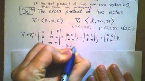 14 4 Part 1 Review of dot product, cross product and equations of planes