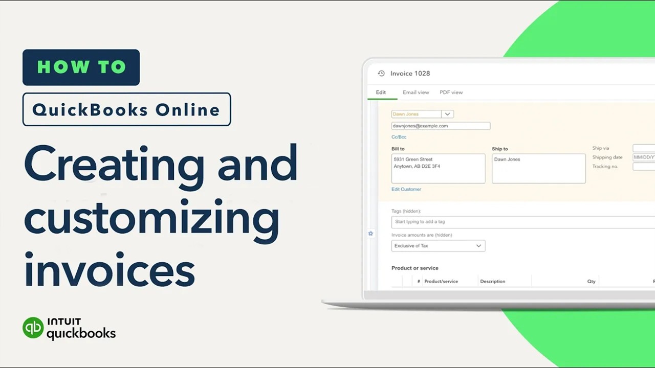 How to create, customize, and send an invoice in QuickBooks Online ...