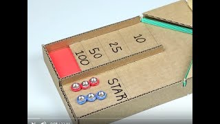 DIY: Desktop Shuffleboard Game from Cardboard