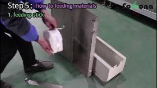 operation of cotton swab machine