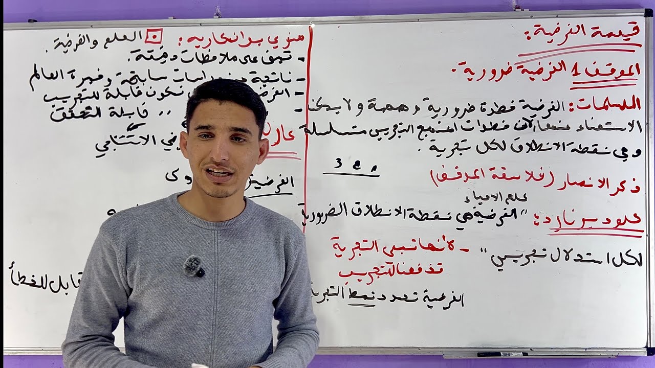 شرح مفصّل لمقال الفرضية لكل الشعب باك 2026