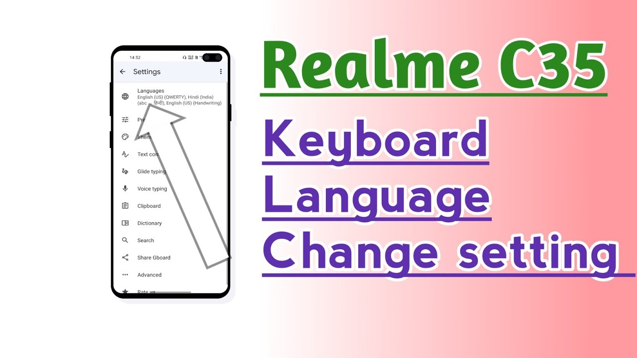 Realme C35 Keyboard Language Change setting - YouTube