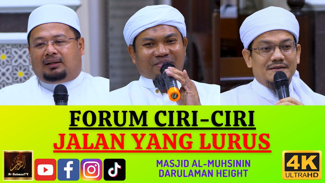 FORUM CIRI-CIRI JALAN YANG LURUS - Syeikh Aminuddin Abd Rahim, Ustaz Nazmi Karim & Ustaz Lutfi Amir