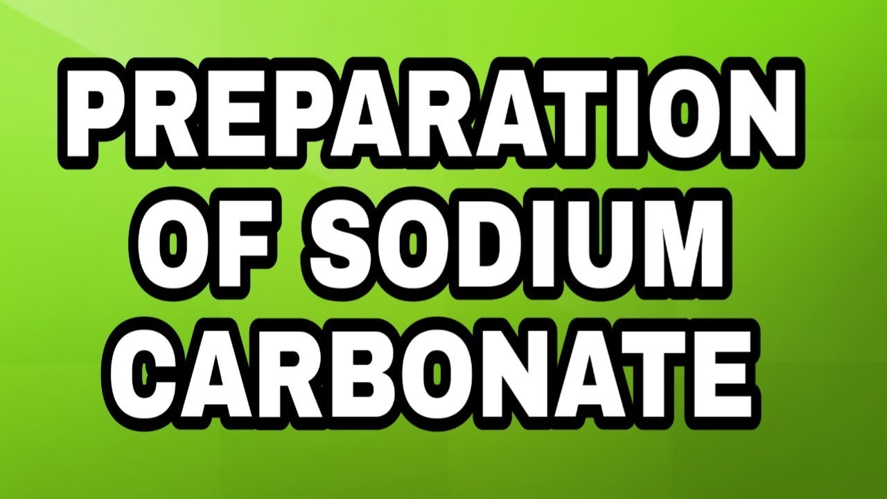 Preparation of sodium carbonate full explain in URDU /HINDI chemistry