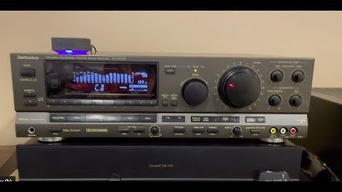 Technics SA-GX500 Receiver Demo - 1990 80WPC