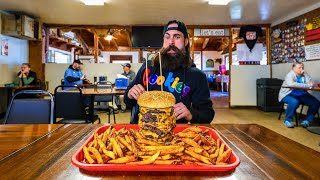 TRYING TO BREAK A BURGER EATING RECORD AT A BARN IN THE MIDDLE OF THE DESERT | BeardMeatsFood