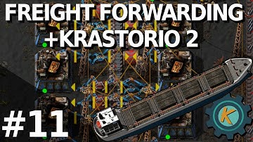 Factorio Freight Forwarding K2 20x #11 — Transport Science! 🔬🧪🟠🟠