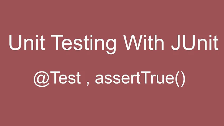 JUnit Tutorial 02:- Use of @Test and assertTrue()