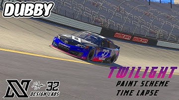 Dubby "Twilight" Iracing Paint Scheme Time Lapse