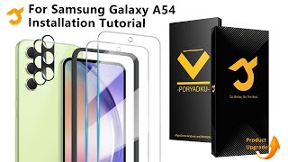 Samsung Galaxy A54 Screen Protector Installation