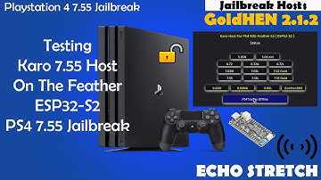 Testing Karo 7.55 Host On The Feather ESP32-S2 PS4 7.55 Jailbreak