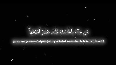 محمد اللحيدان سورة الانعام (١٦٠ - ١٦٥)