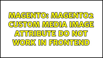 Magento: Magento2 Custom Media Image Attribute do not work in Frontend (2 Solutions!!)