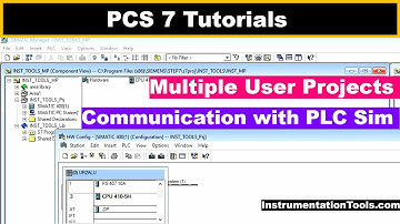 PCS 7: Multiple-User Projects, Communication with PLC Sim