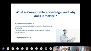 FCI AI Webinar - What is “computable biomedical knowledge”, and why is it important?