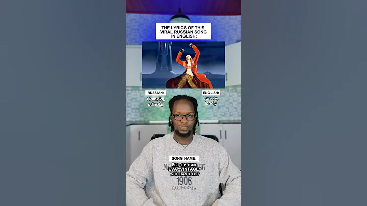 The Lyrics Of This Viral Russian Song Translated In English: Ева "Vintage" (Lonely Lonely) #shorts