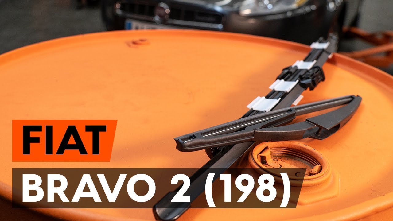 Cum se înlocuiesc stergatoare parbriz / lamela stergator pe FIAT BRAVO 2  (198) [TUTORIAL AUTODOC] - YouTube