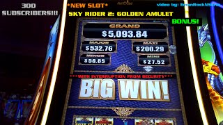 300 SUBSCRIBER VIDEO!  Sky Rider 2: Golden Amulet BIG WIN Bonus!