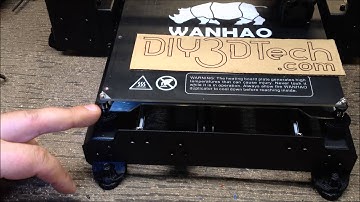 Wanhao Duplicator I3 3D Printer - Bed Leveling Modifcations