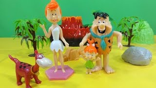 Os Flintstones Fred Flintstone & Wilma & Banbita & Dino Unboxing Toys