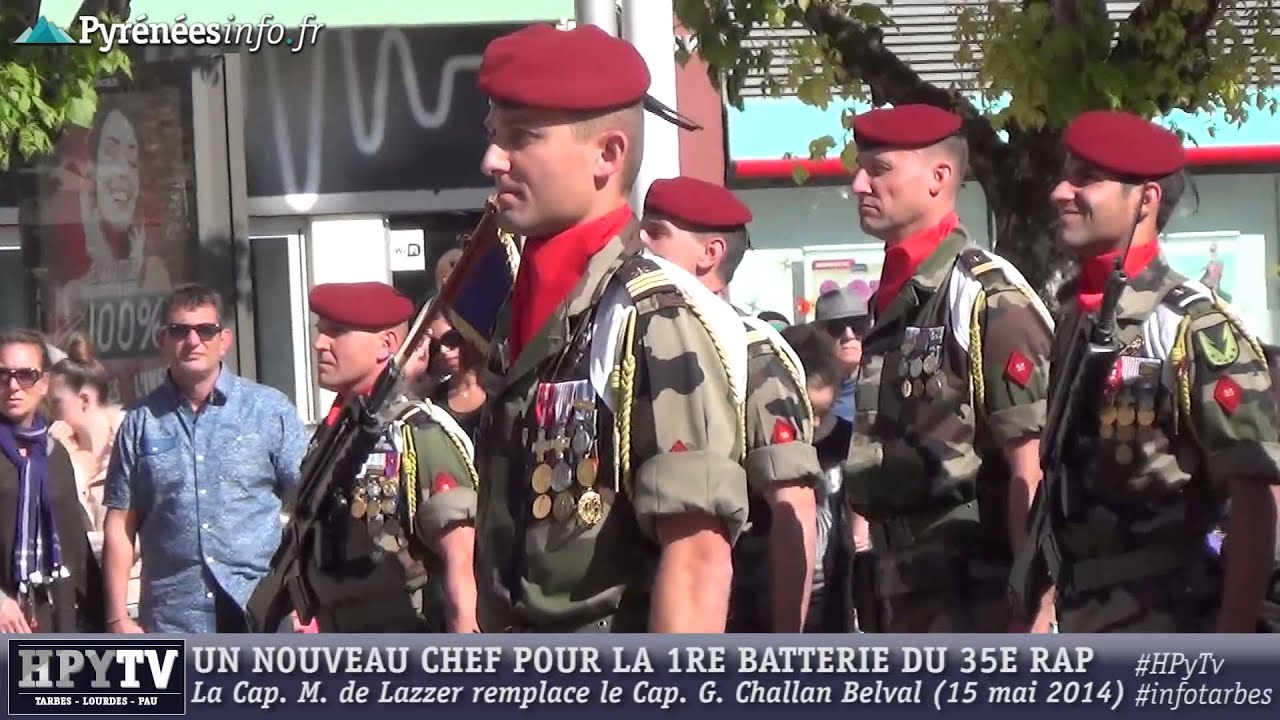 [TARBES] Une femme à la tête de la 1re batterie du 35e RAP (15 mai 2014)