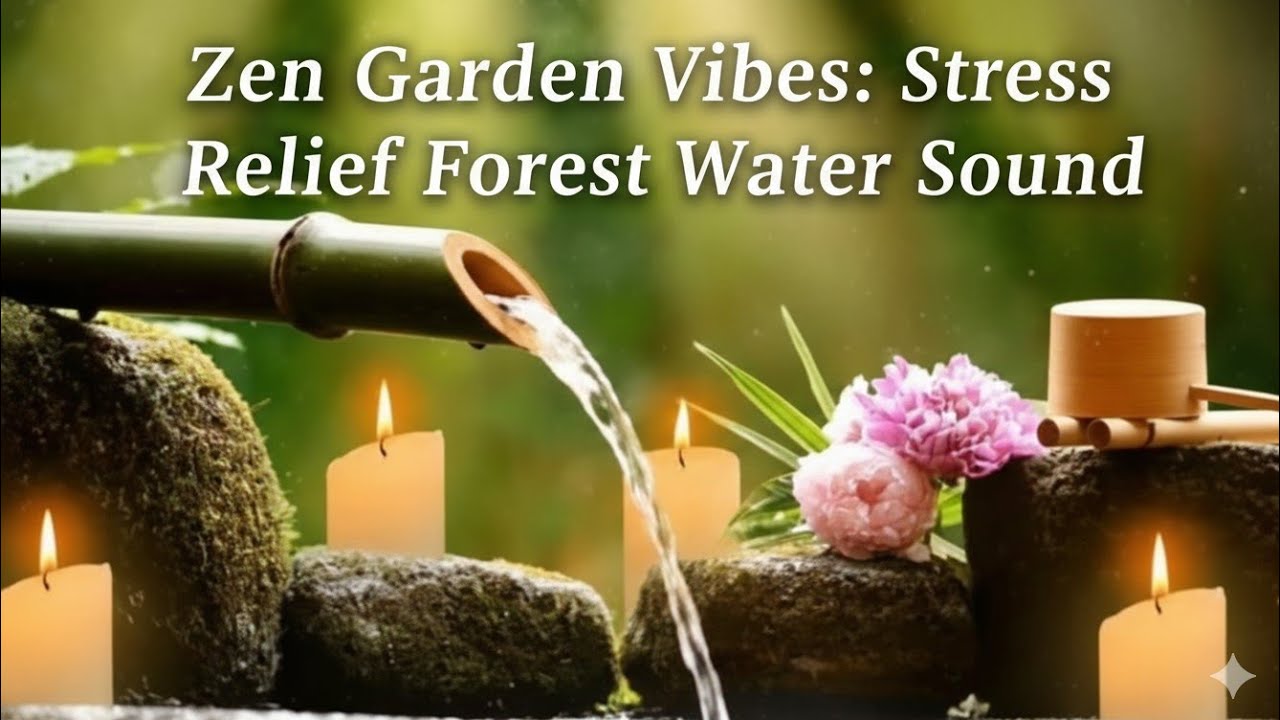 Zen Garden Bliss: Deep Healing Water Sounds & Meditation Music