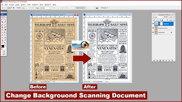 How To Change Background for Scanning Document in Photoshop Hindi Tutorial || Just One Click ||