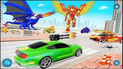 Flying Pigeon Robot Car Game - Bull Robot Game - Android GamePlay | Walk through a Game #robot