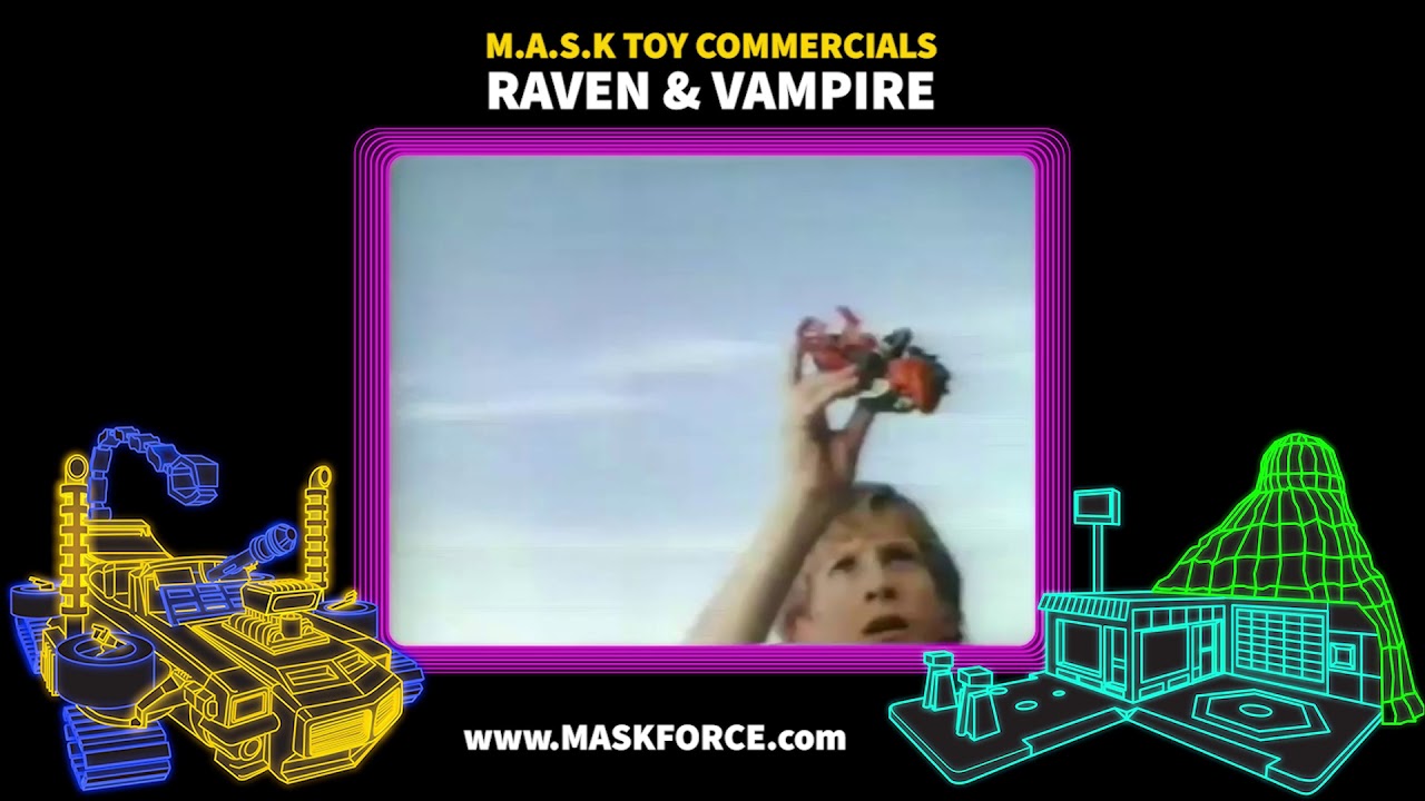 Kenner M.A.S.K Toy Commercial: Raven & Vampire