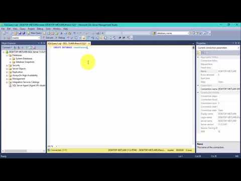 How to create and drop a database using query sql server 2012