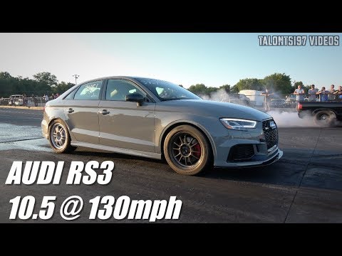 Stock Turbo Audi RS3 Goes 10.50! Bolt Ons & E85 - YouTube