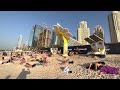 #Dubai #JBR Beach 🏖 | Marina Beach 🏖 | walking on the beach 🏝.