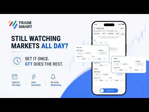 GTT Order in TradeSmart App – Set Price & Forget! | 365 Days Valid