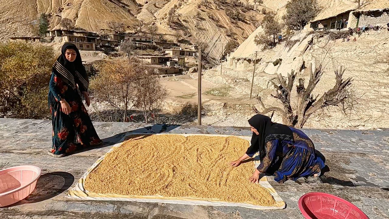 Washing Wheat to Make Flour _ Villagers in Iran (2022) YouTube