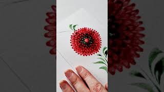 Петриківський розпис котячим пензликом. Botanical illustration. Soothing Art and music. Petrikivka