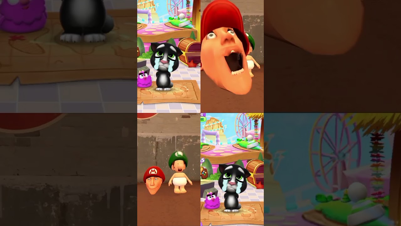 Baby Mario Glitch 😂 very Nice Fun 🤣🥺🤗😁😔 #shorts #tranding #funny #animation #cartoon #memes