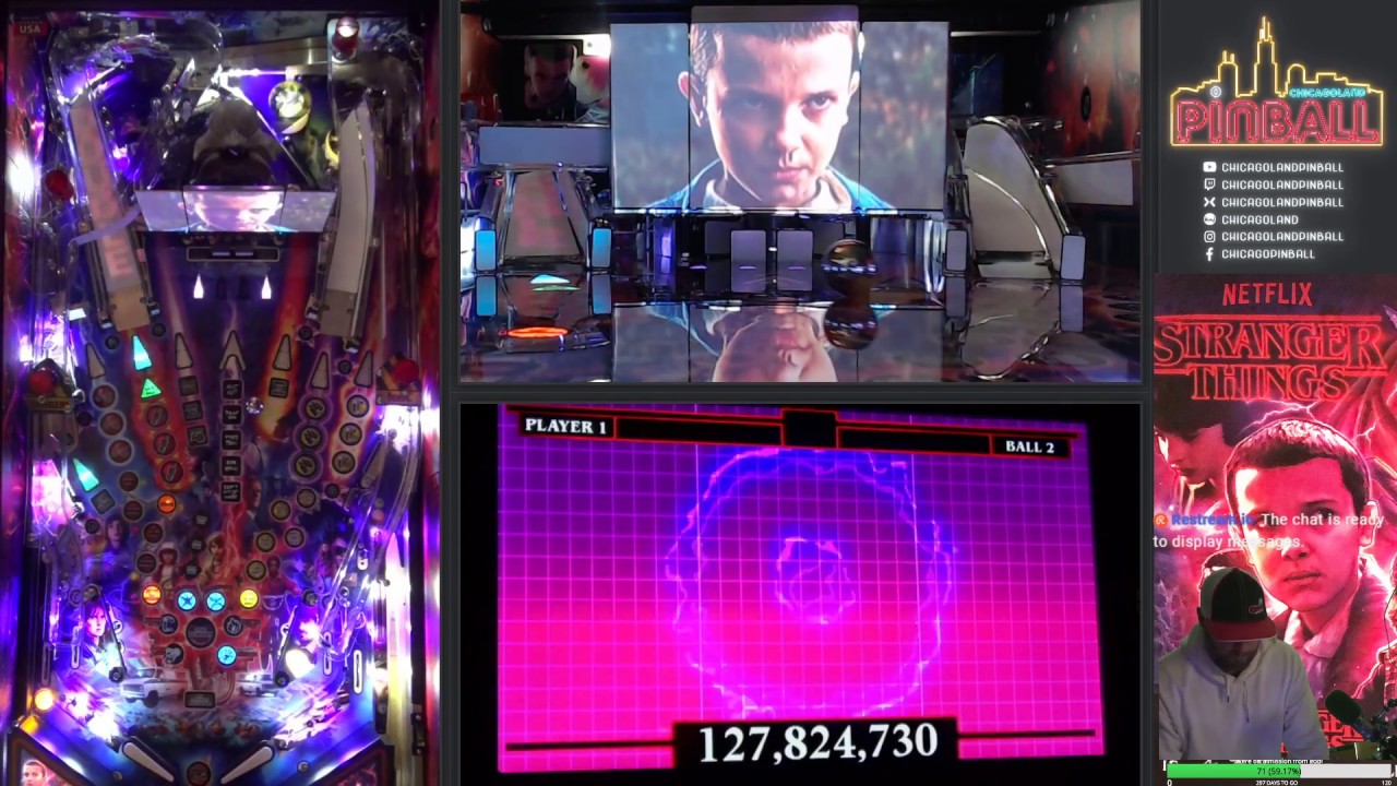 Chicagoland Pinball Strangers Things LE 60 FPS Live Pinball