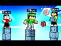 SOPRAVVIVI CON I BLOCCHI SFORTUNATI su UN PILASTRO DI BEDROCK su MINECRAFT!