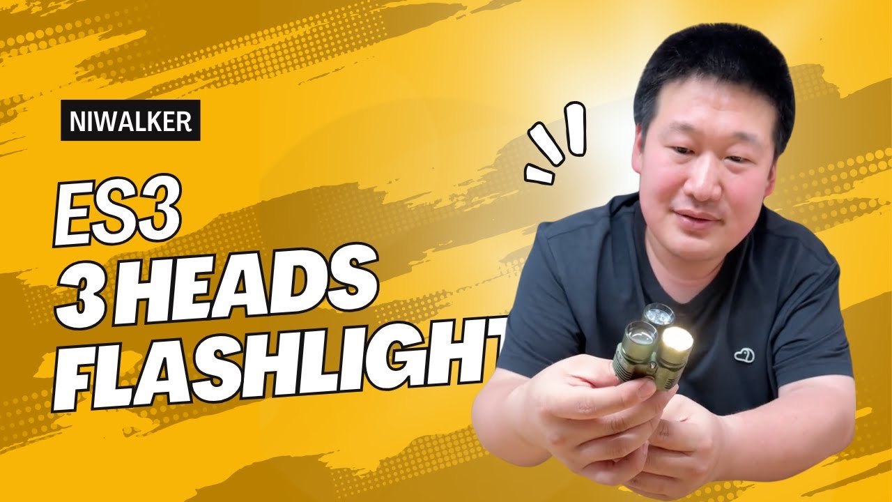 【NEW ARRIVAL】Amazing 3 lamps flashlight from Niwalker, best multi ...