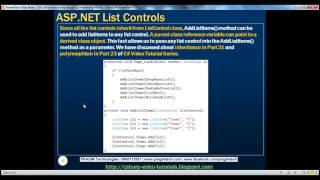 List controls in asp net Part 29