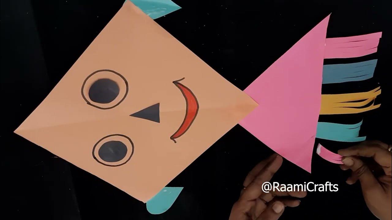 KITE MAKING IDEAS FOR SCHOOL COMPITATION EASY / UNIQUE KITE MAKING