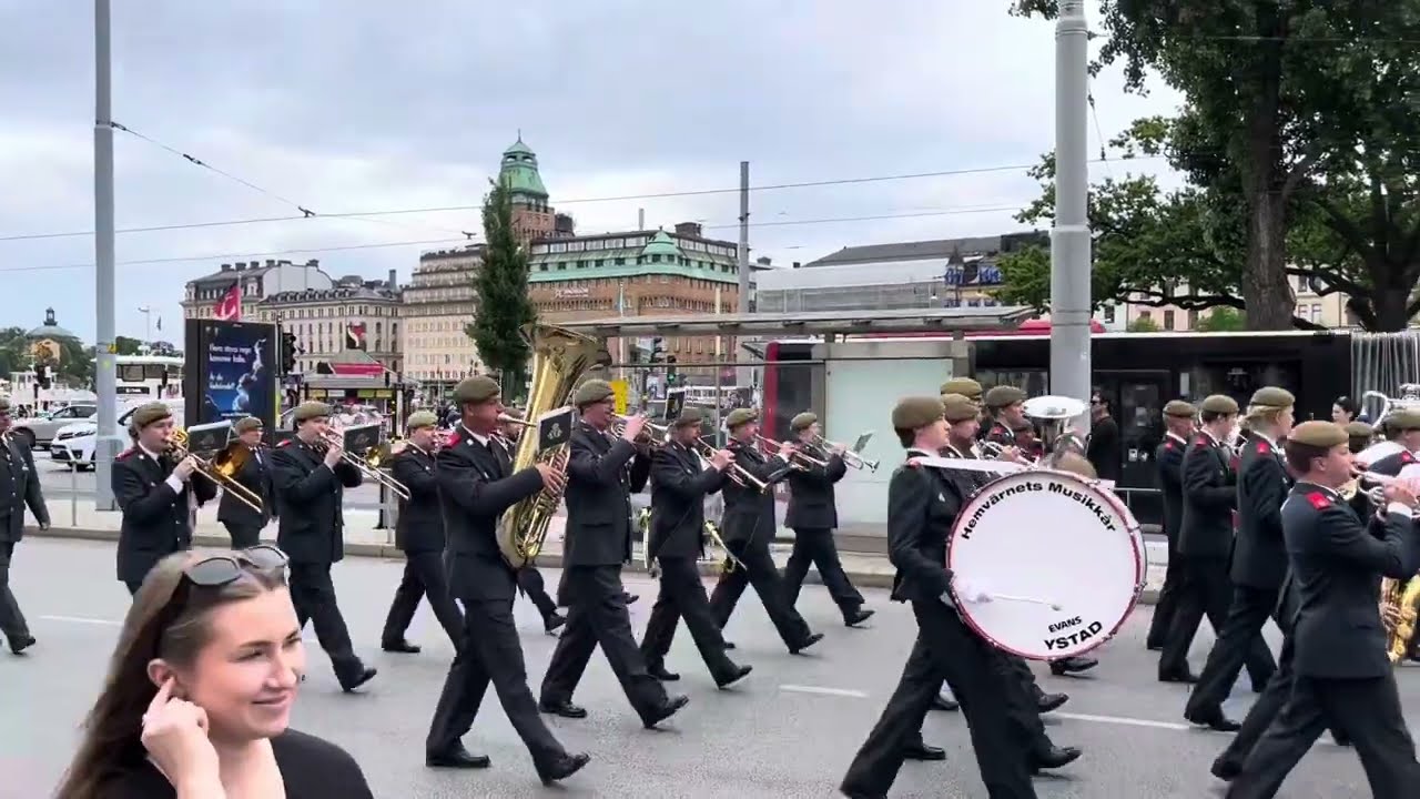 Hemvärnets musikkår Ystad - Vaktparad 28/6-25