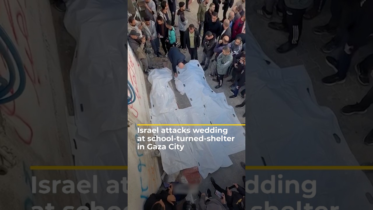 Palestinians attending wedding killed in Israeli attack on Gaza school