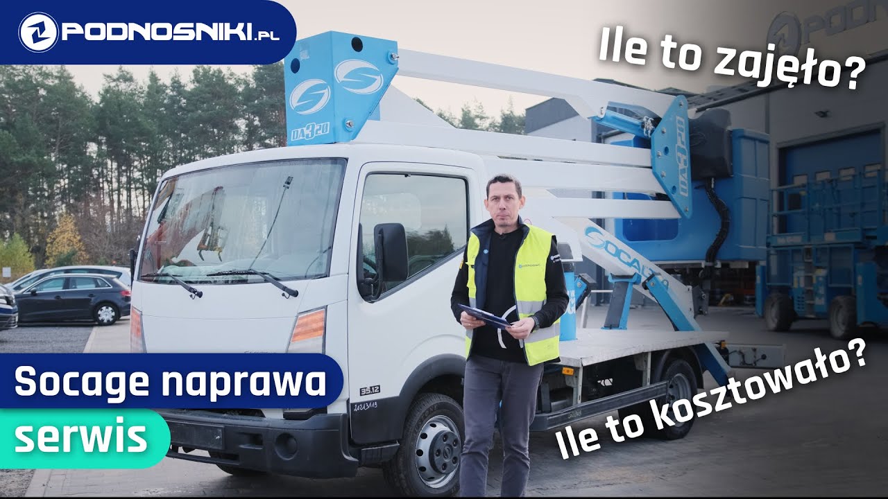 Podnośnik marki Socage wraca do pracy. Przebieg naprawy, czas i koszta | #serwis #wyższypoziom