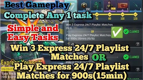 CODM Win 3 Express 24/7 Playlist Matches OR Play Express 247/ Playlist Matches for 900s(15min)